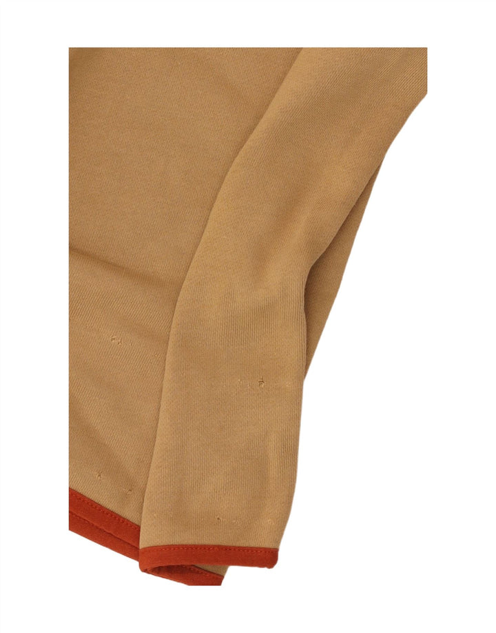 FILA moletom com capuz masculino médio bege algodão colorblock