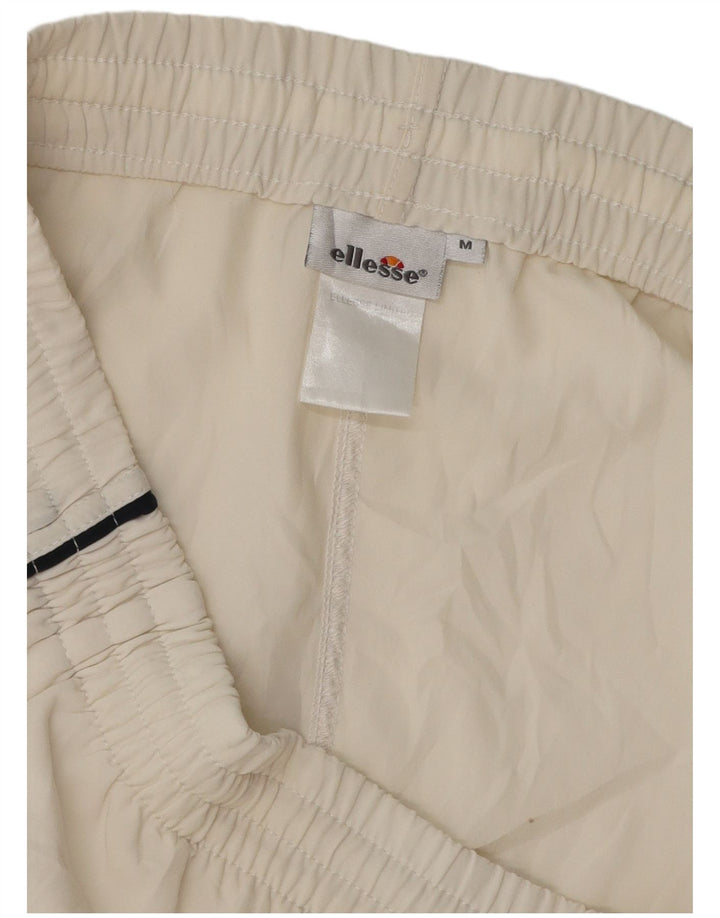 Shorts esportivos masculinos ELLESSE poliéster branco médio