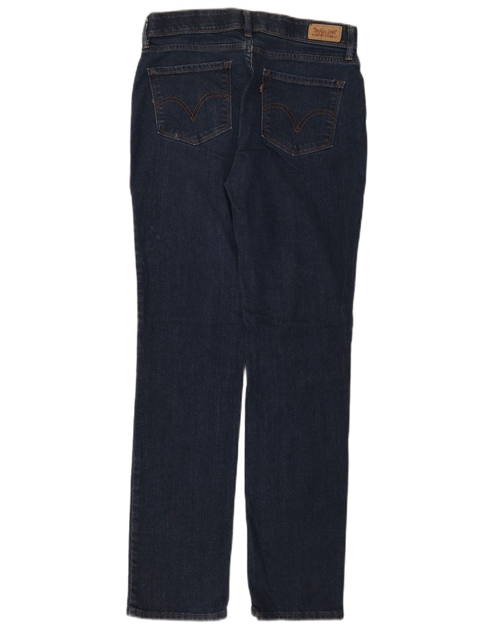 Levi's feminino 525 jeans retos US 8 médio W29 L32 algodão azul marinho