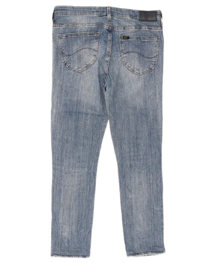 Lee Womens Scarlett Slim Jeans W31 L26 Azul Algodão