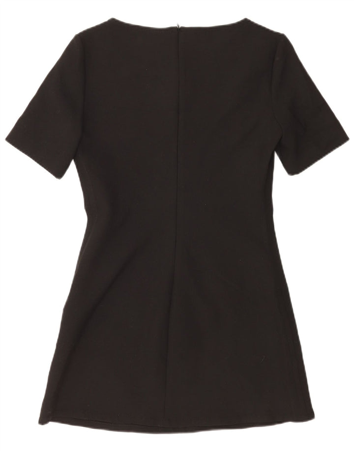 Vestido bainha feminino Zara Reino Unido 10 pequeno preto