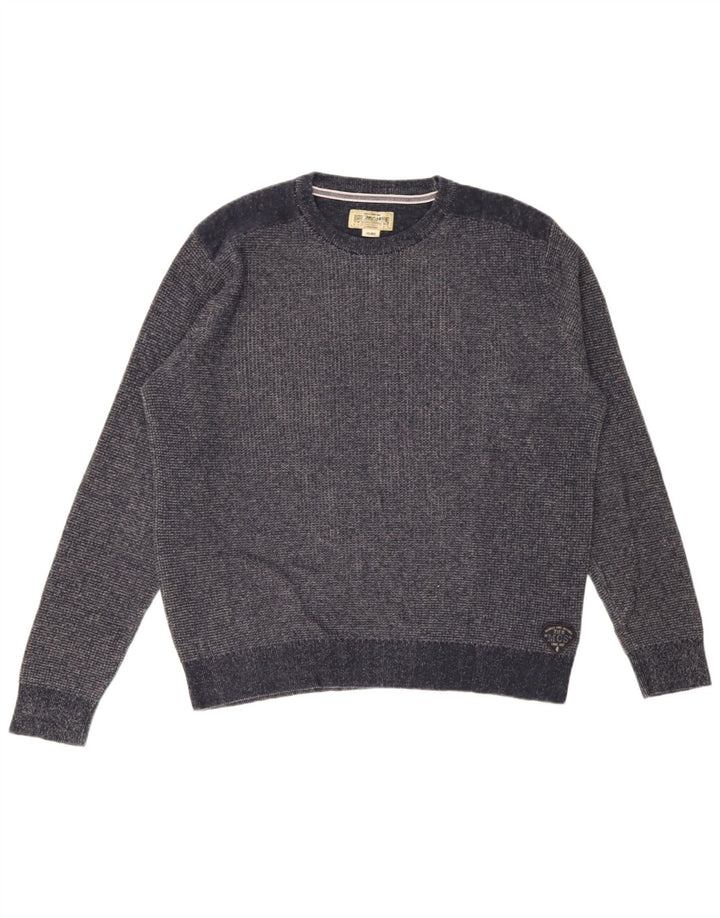 Suéter masculino Marlboro Classics com gola redonda 2XL azul marinho