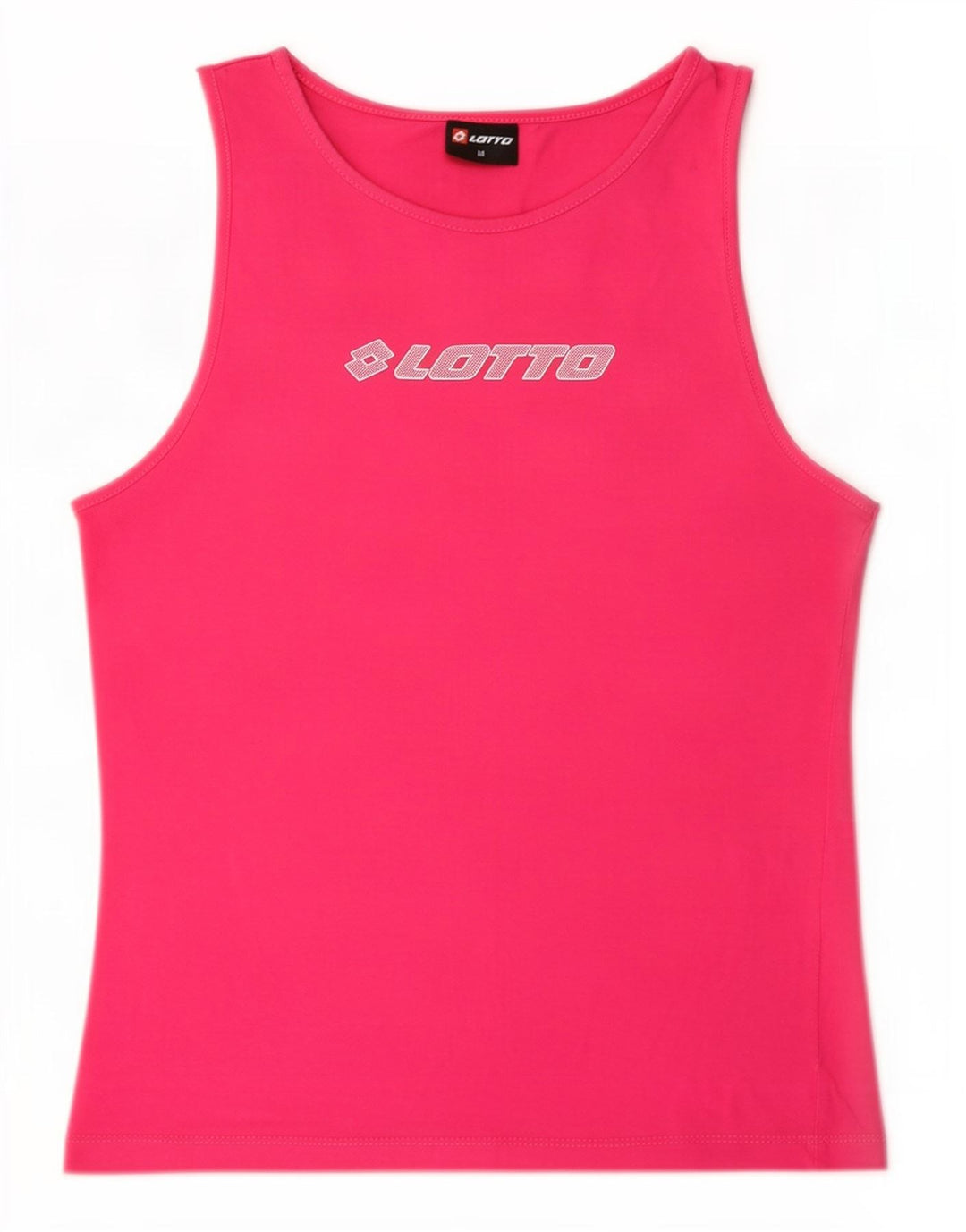 Lotto Womens Graphic Vest Top UK 12 Médio Algodão Rosa
