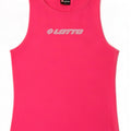 Lotto Womens Graphic Vest Top UK 12 Médio Algodão Rosa