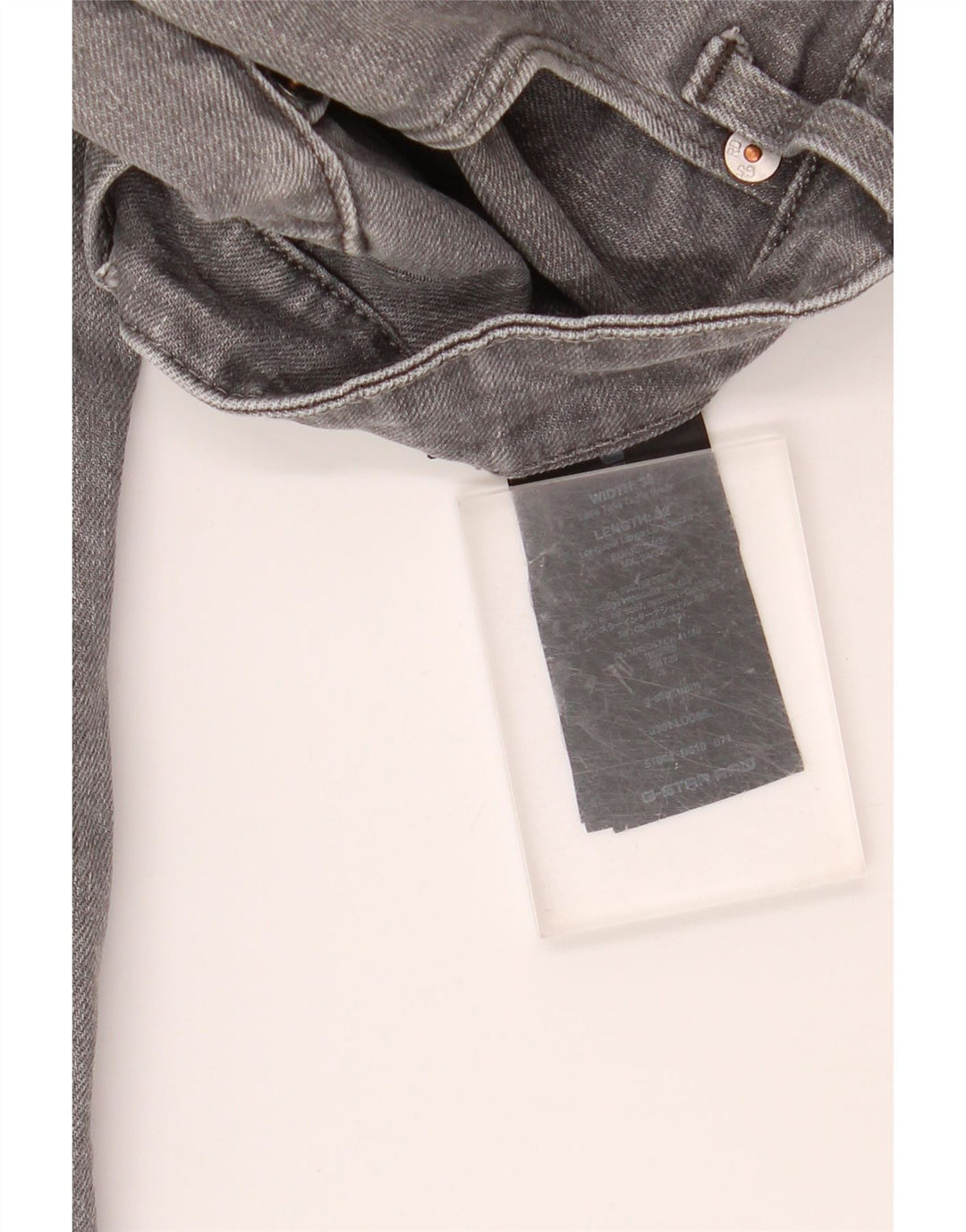 Jeans soltos masculinos G-STAR W34 L32 algodão cinza