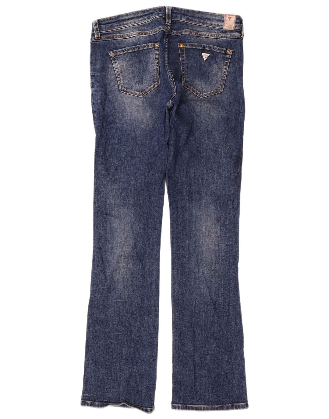 Guess Calça jeans reta feminina W29 L31 azul algodão