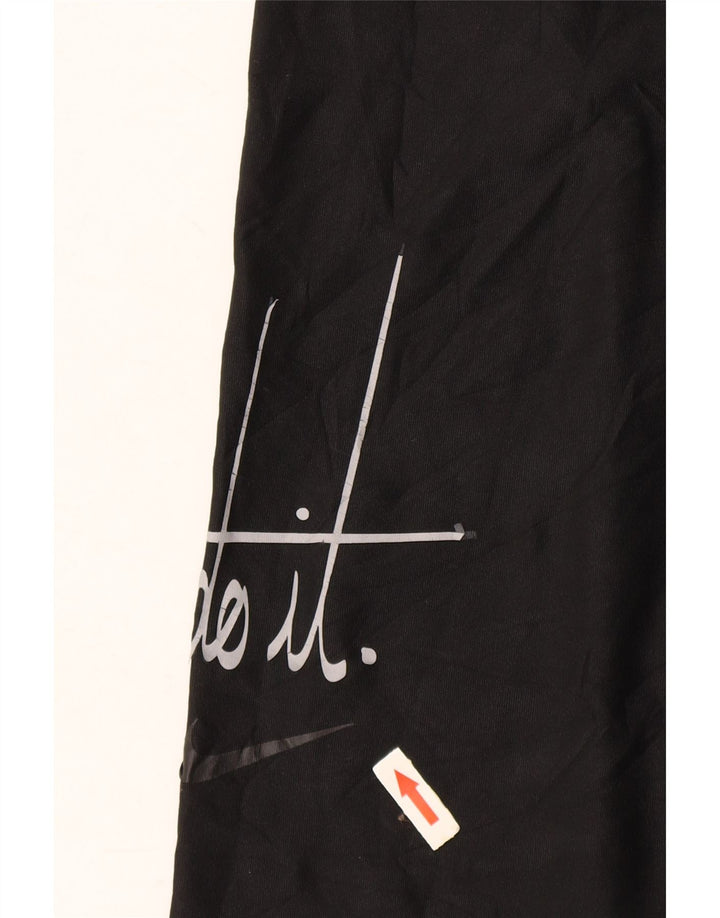 Calça legging feminina Nike Dri Fit Graphic Capri UK 18 XL preta poliéster