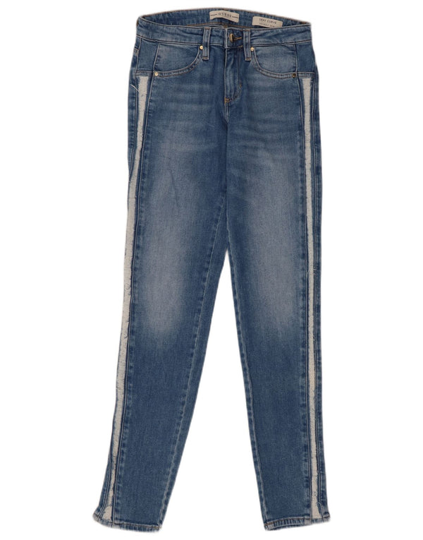 Guess Calça Jeans Feminina Sexy Curve Skinny W24 L30 Azul Algodão