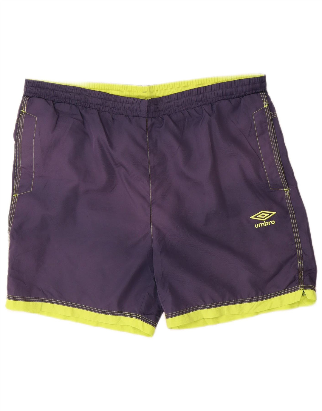 Umbro Mens Sport Shorts Médio Azul Marinho Colourblock Poliéster