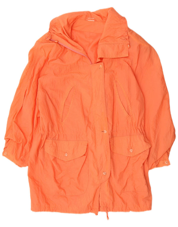 Capa de chuva feminina vintage UK 18 XL laranja