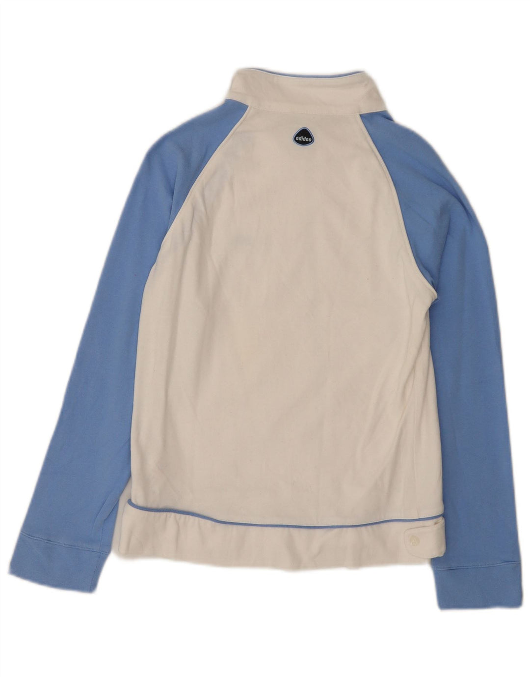 Adidas Meninas Treino Top Jaqueta 11-12 Anos Médio Algodão Branco