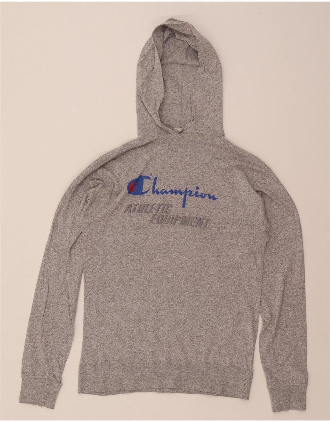 CHAMPION Womens Graphic Hoodie Jumper UK 18 XL Grey Vintage Champion and Second-Hand Champion from Messina Hembry 