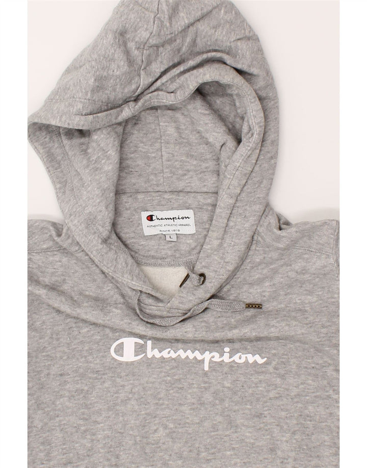 CHAMPION Womens Hoodie Jumper UK 16 Large Grey Cotton Vintage Champion and Second-Hand Champion from Messina Hembry 
