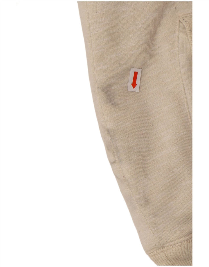 Suéter feminino animal com capuz e zíper Reino Unido 14 grande algodão manchado esbranquiçado