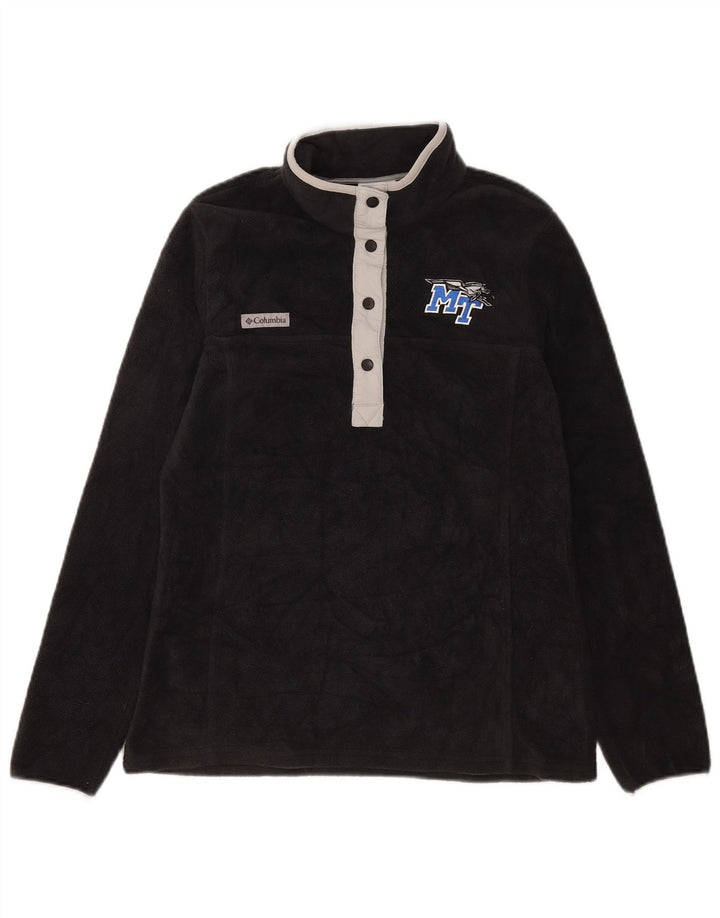 Columbia Womens Fleece Jumper UK 10 Small Black Polyester