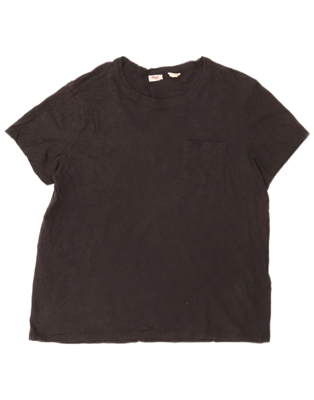 Camiseta feminina LEVI'S UK 18 XL algodão preto