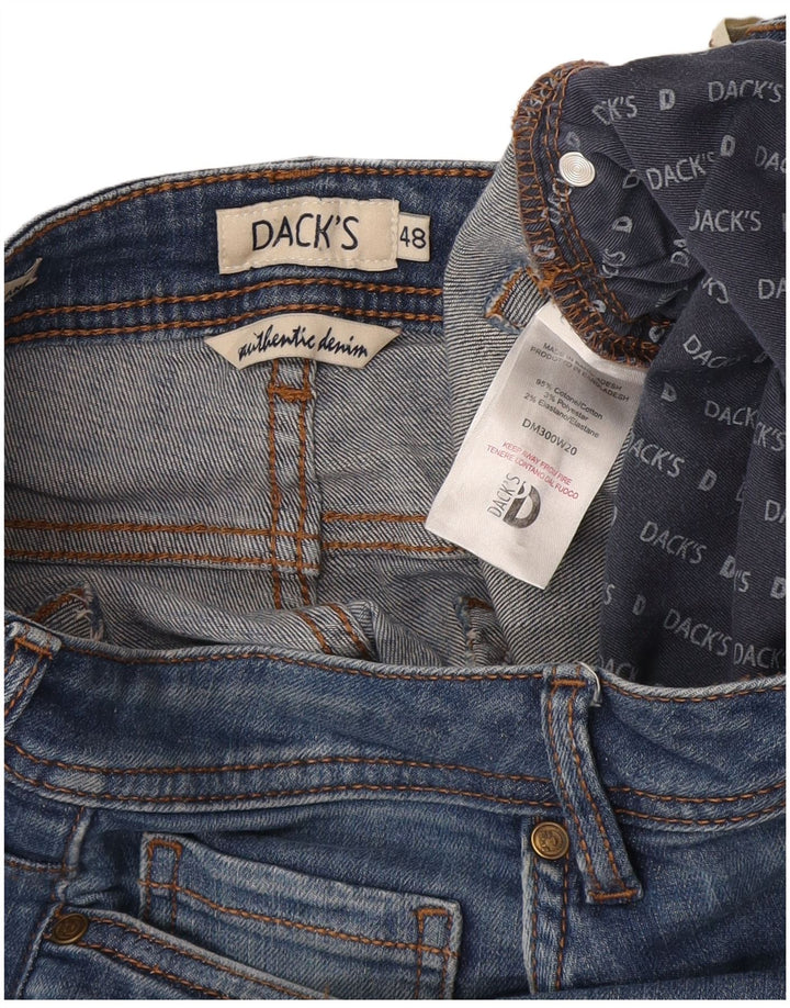 Calça Jeans Feminina Dack's Crop Slim IT 48 XL W32 L26 Azul Algodão