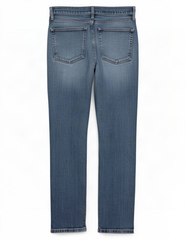 Wrangler Mens Straight Jeans W32 L32 Azul Algodão