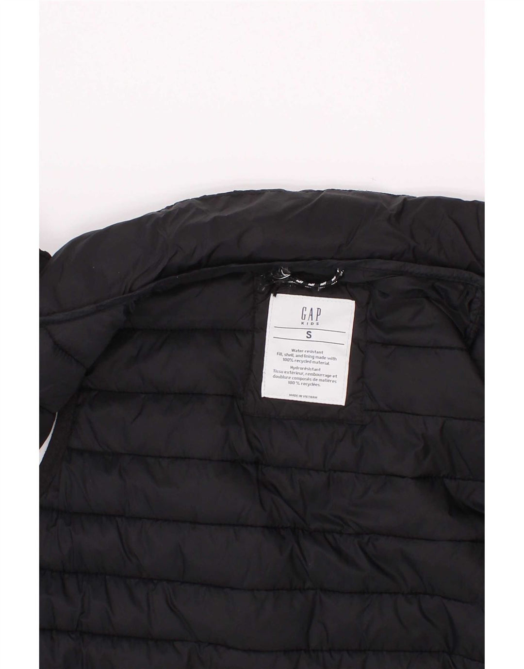 Colete acolchoado Gap Boys 6-7 anos pequeno azul marinho nylon