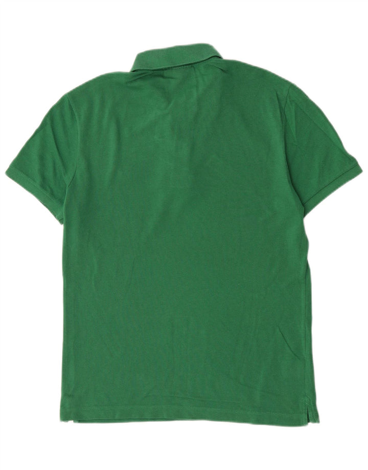 Camisa polo masculina Lacoste Slim Fit tamanho 4 algodão verde médio