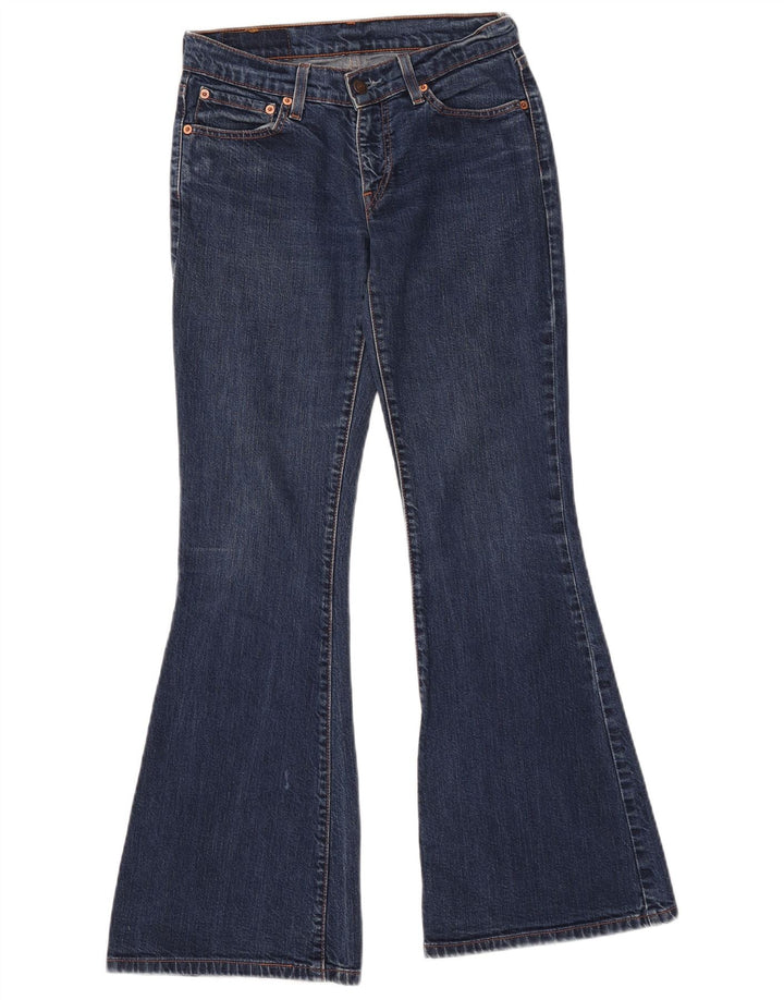 Calça jeans feminina Levi's 544 Flared W28 L32 azul marinho algodão