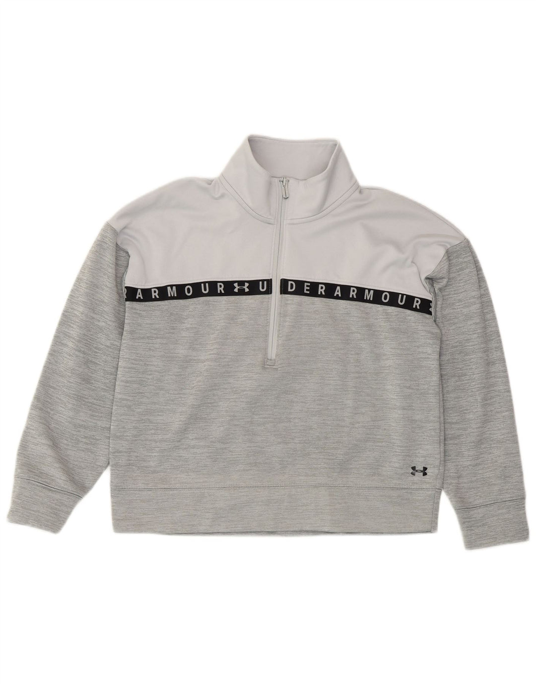 UNDER ARMOUR Suéter gráfico feminino com capuz UK 14 cinza médio