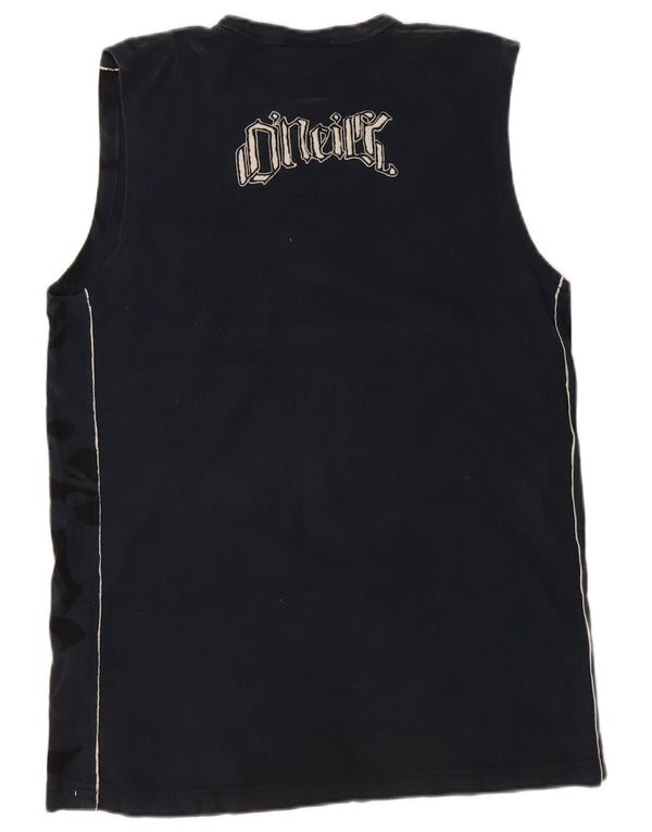 O'Neill Mens Graphic Vest Top Grande Algodão Azul Marinho