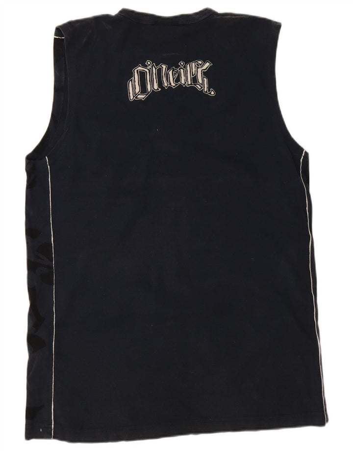 O'Neill Mens Graphic Vest Top Grande Algodão Azul Marinho