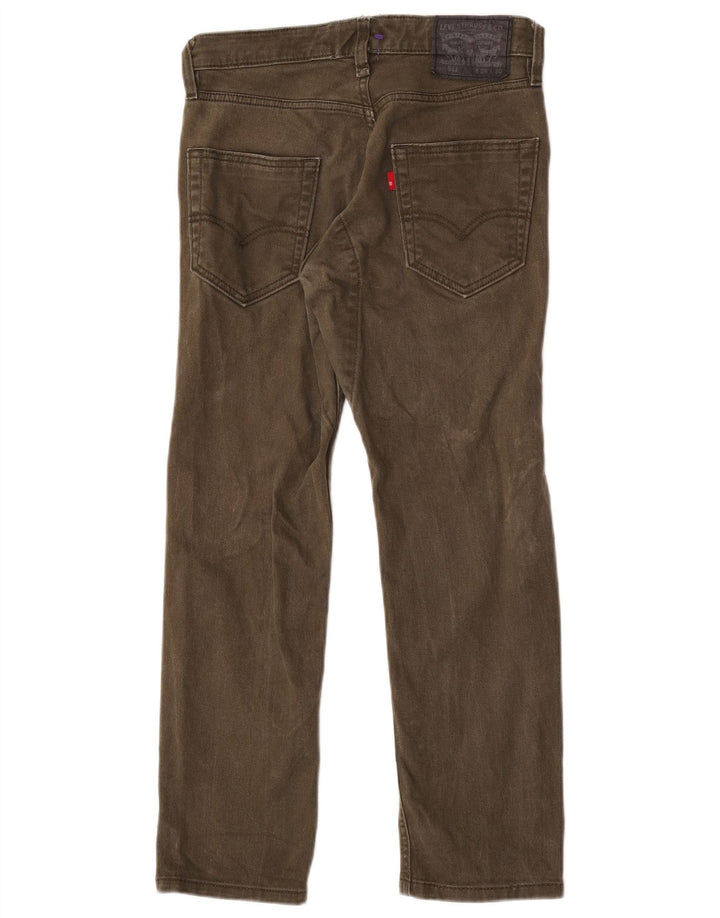 Levi's Masculino 511 Slim Jeans W28 L26 Verde Algodão