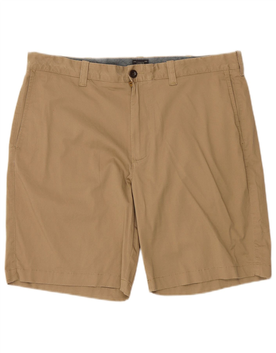 J. CREW Mens Chino Shorts W36 Grande Algodão Bege