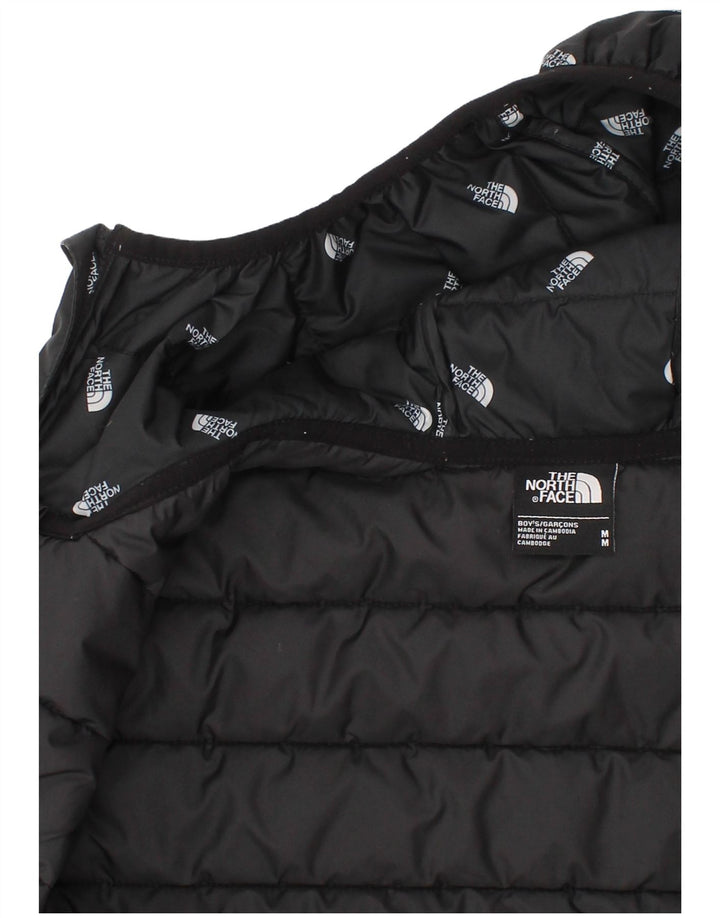 Jaqueta acolchoada com capuz gráfico The North Face Boys 9-10 anos médio preto