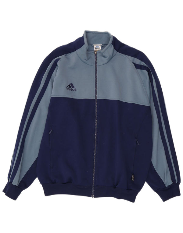 Adidas Mens Climalite Tracksuit Top Jacket UK 44/46 Grande Azul Marinho