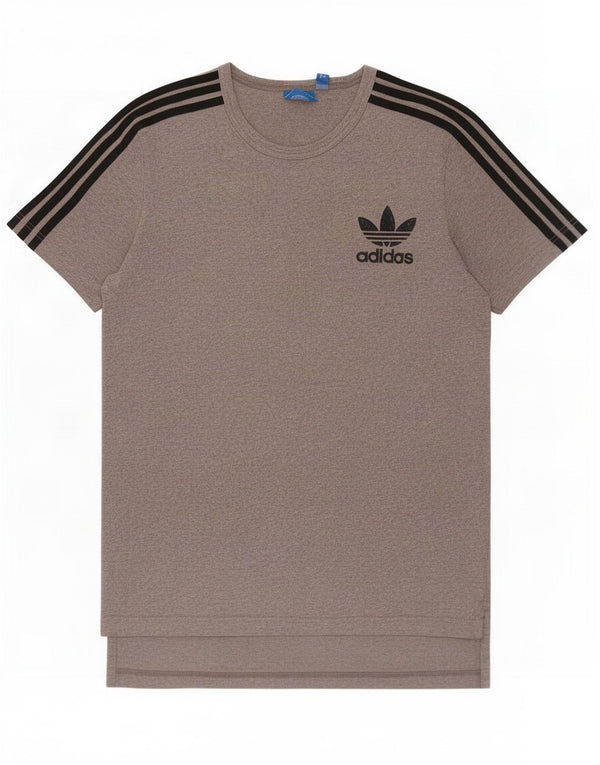 Camiseta masculina Adidas Top cinza médio algodão