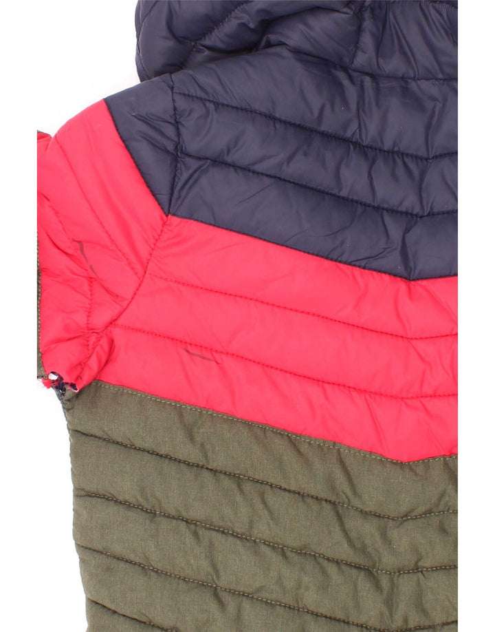 Jaqueta acolchoada com capuz Joules Boys 3-4 anos verde Colourblock poliamida