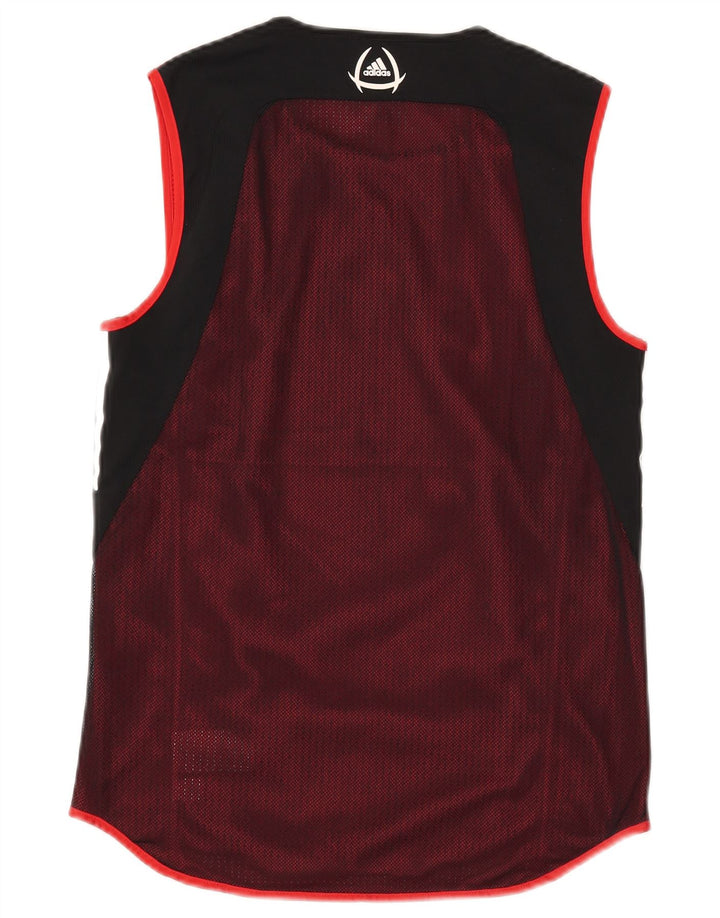 Adidas Mens Climacool Graphic Vest Top Pequeno Preto Colorblock Poliéster