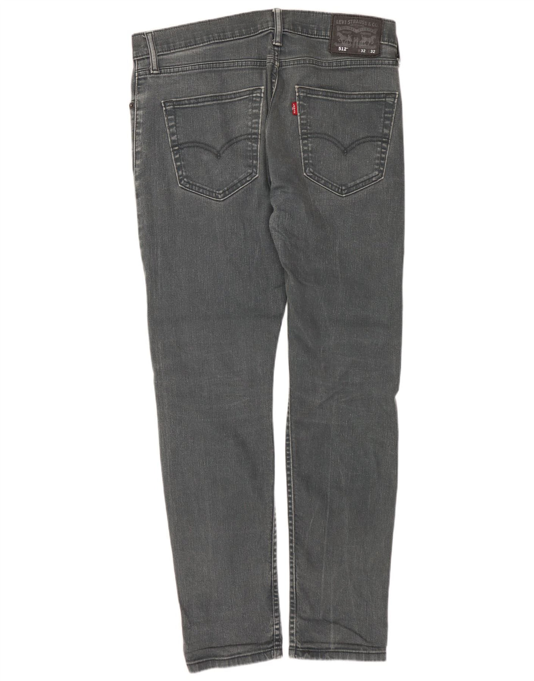 LEVI'S Masculino 512 Slim Tapered Jeans W32 L32 Algodão Cinza