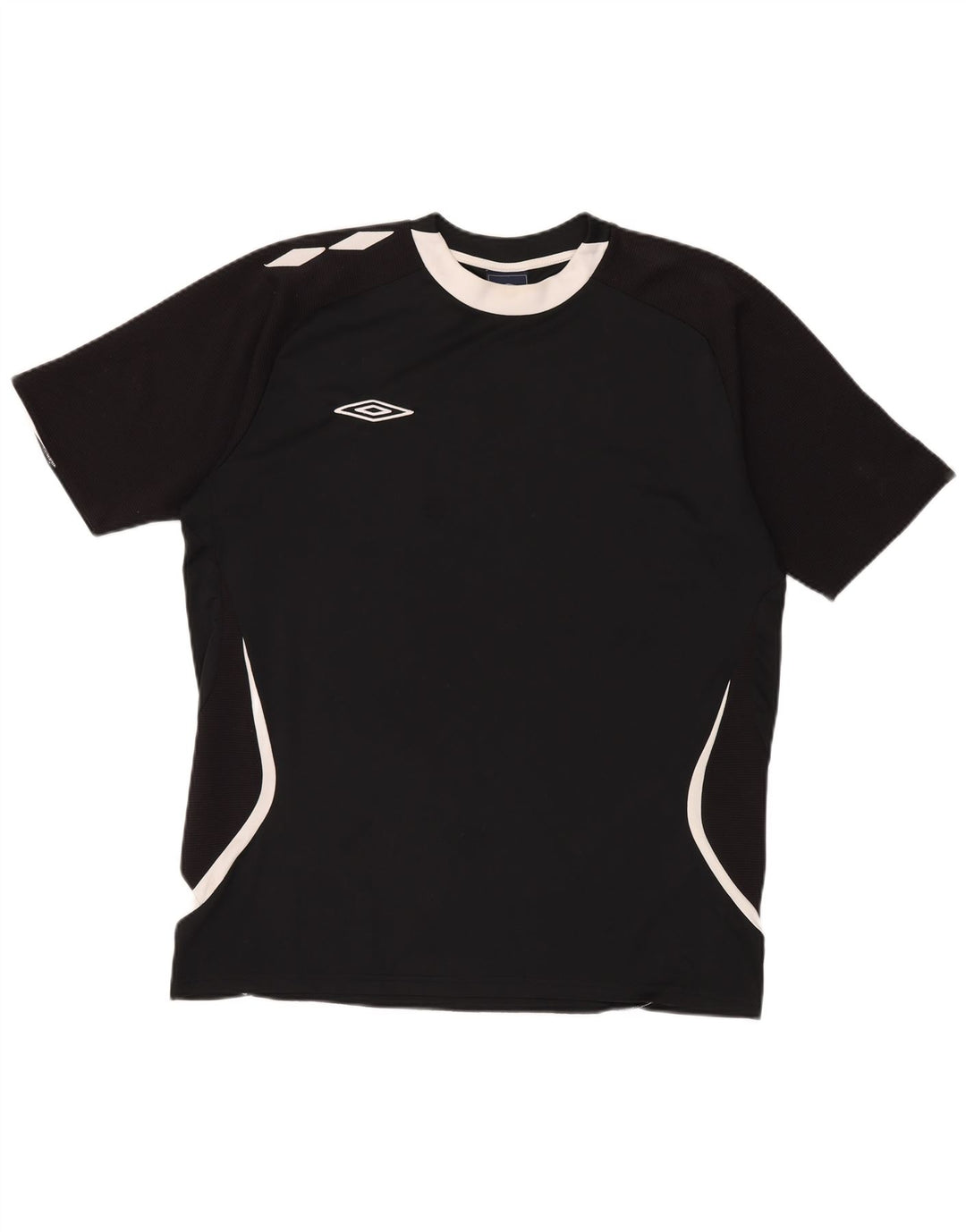 Camiseta gráfica masculina Umbro Top XL preto colorblock poliéster