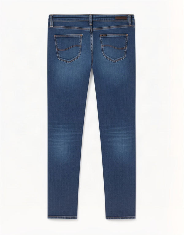 Lee Womens Scarlett Skinny Jeans W28 L31 Azul Algodão