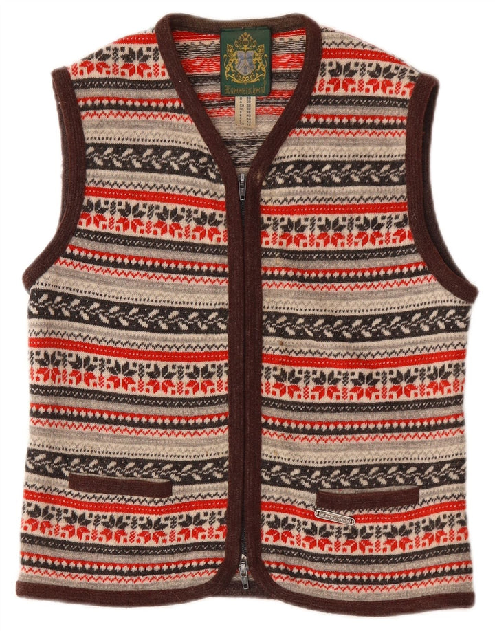 Suéter cardigã feminino HAMMERSCHMID UK 12 médio multicolorido Fair Isle