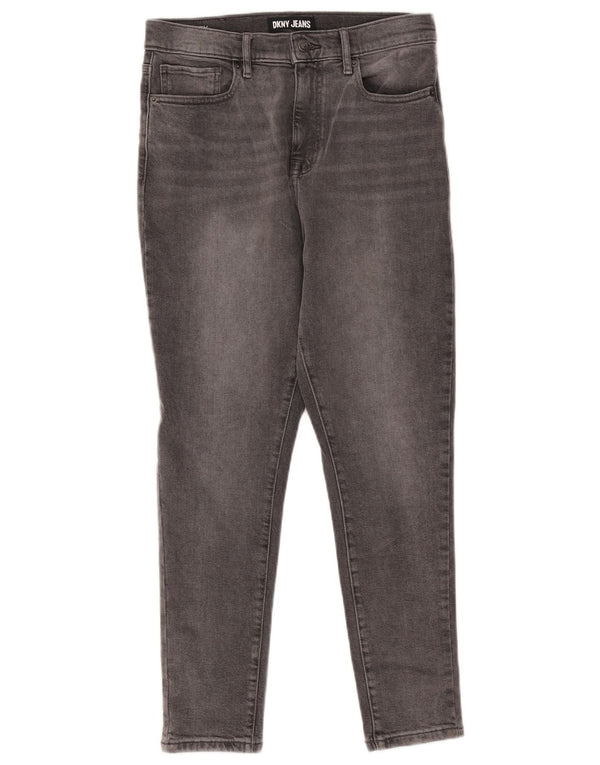 Calça jeans skinny feminina Dkny cintura alta W30 L26 algodão cinza