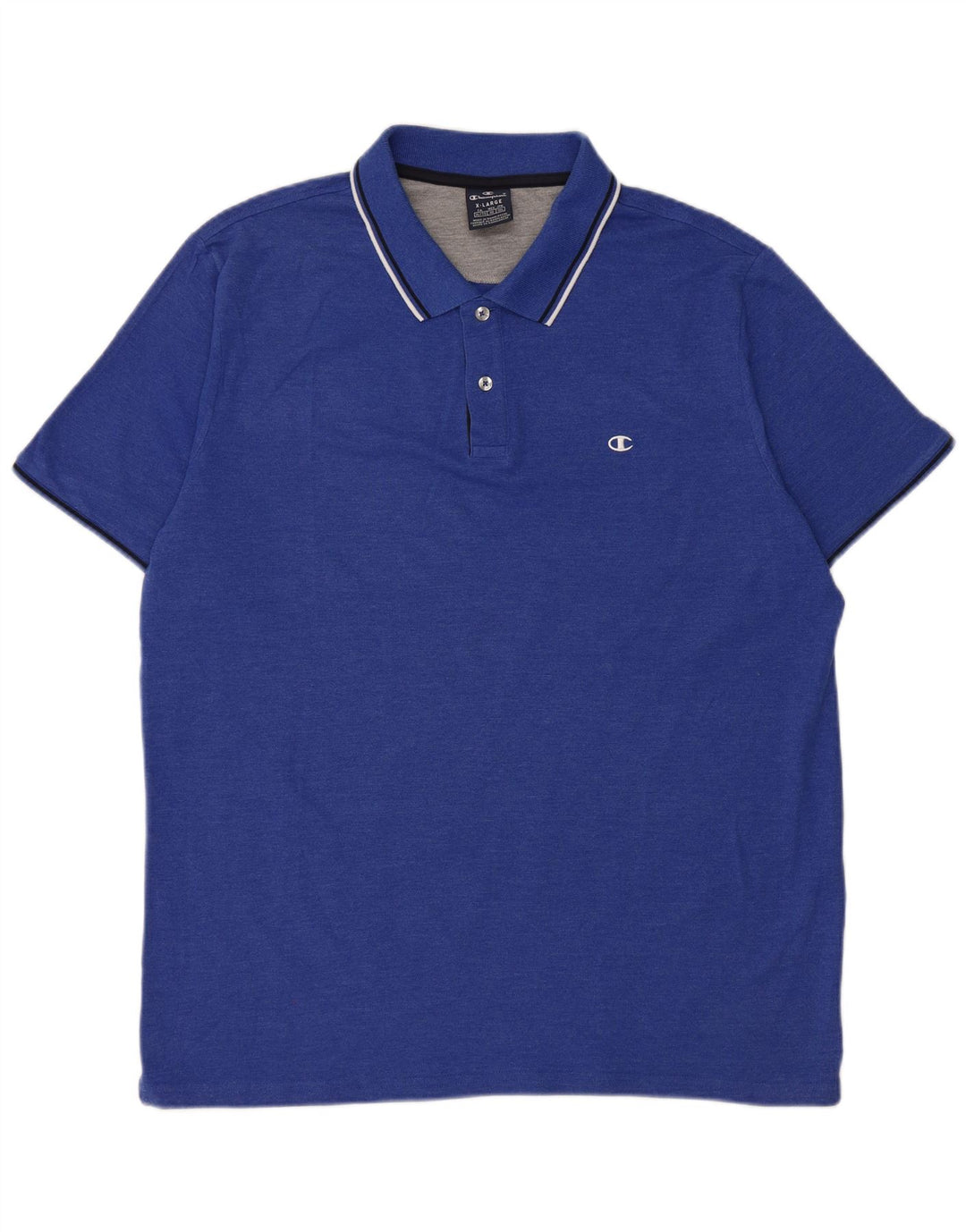Camisa polo masculina Champion XL azul algodão