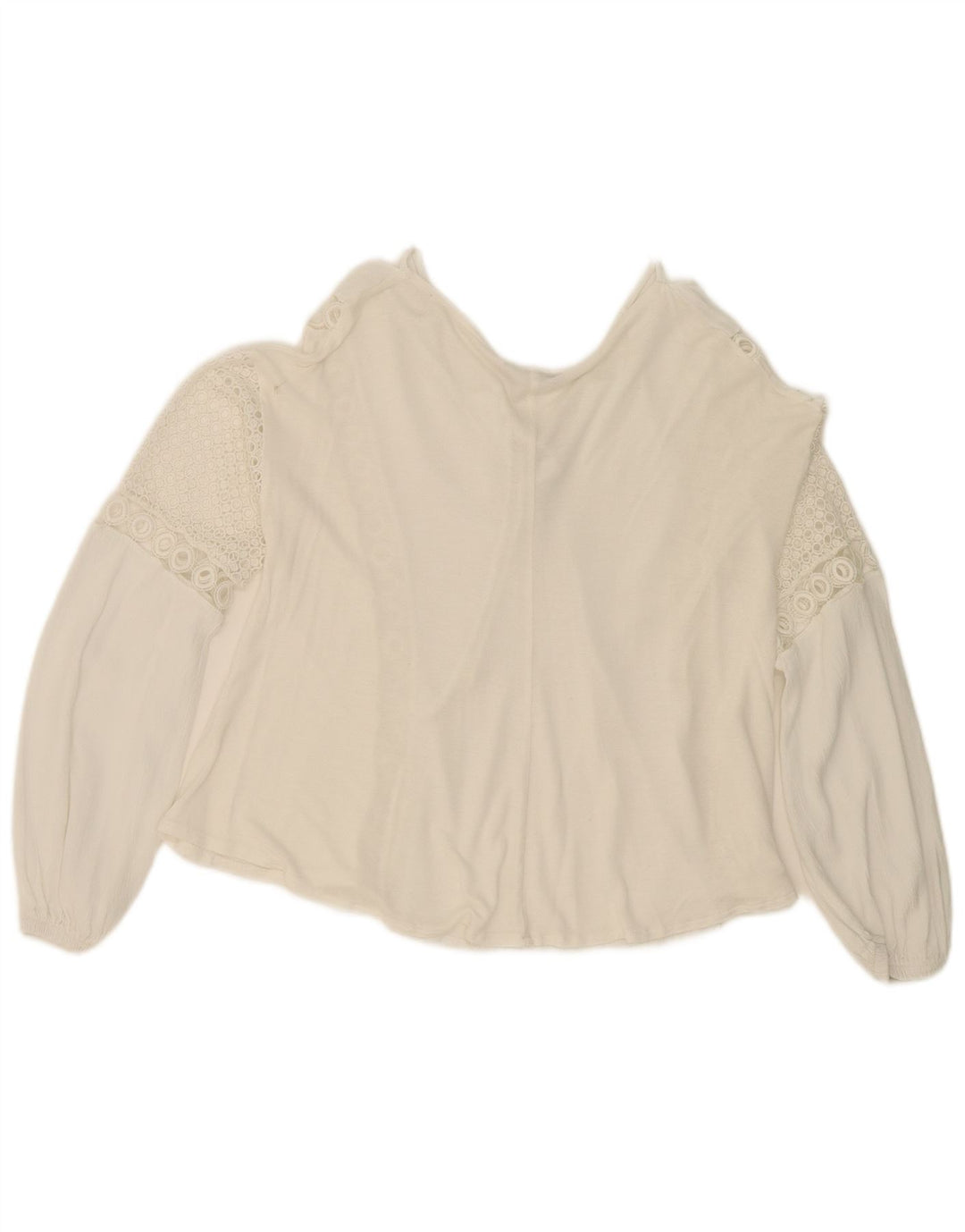 Blusa feminina ZARA Top UK 14 médio branco