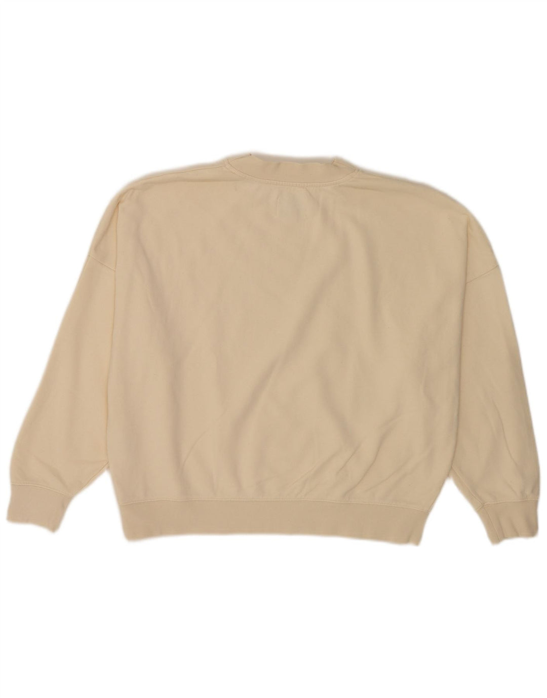 Suéter feminino PEPE Jeans com estampa grande e grande tamanho UK 10 pequeno off white