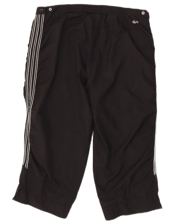 Adidas Womens Clima Proof Capri Trousers UK 14 Medium W30 L19 Black