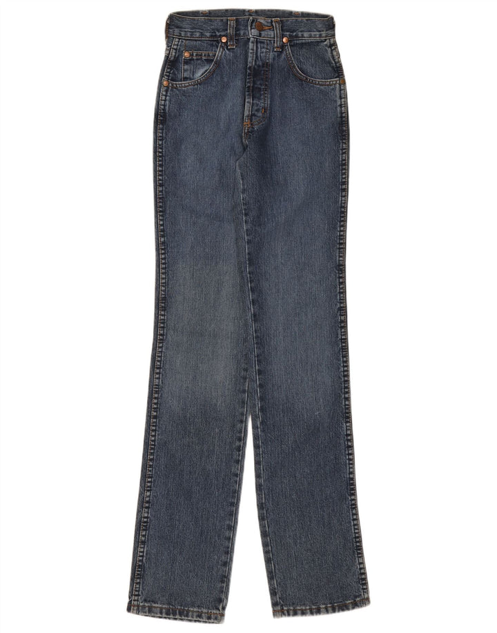 WRANGLER Feminino Resolução Jeans Reta W24 L34 Azul Marinho Algodão