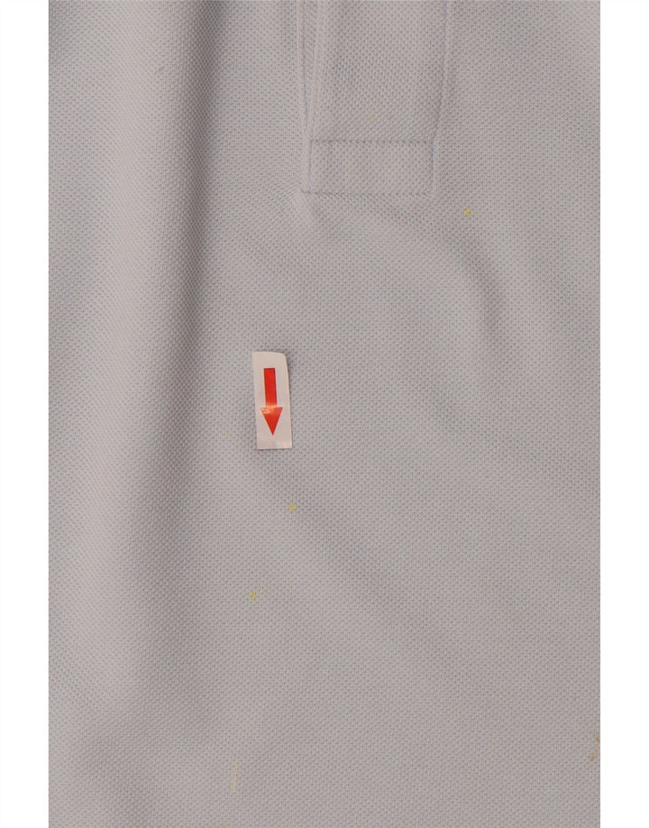 Camisa polo masculina Lacoste tamanho 4 azul médio