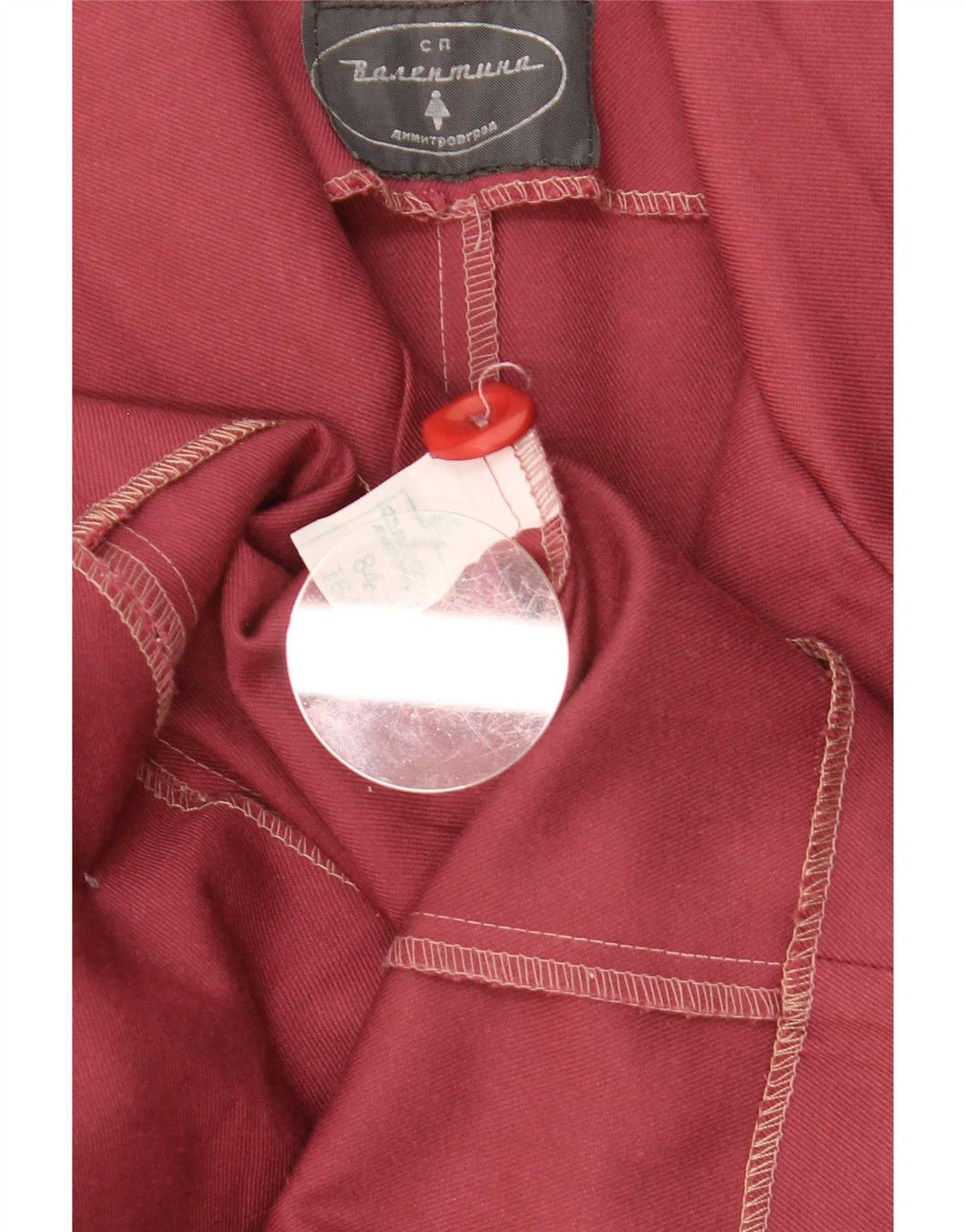 Jaqueta blazer feminina vintage com peito duplo Reino Unido 10 pequena vermelha
