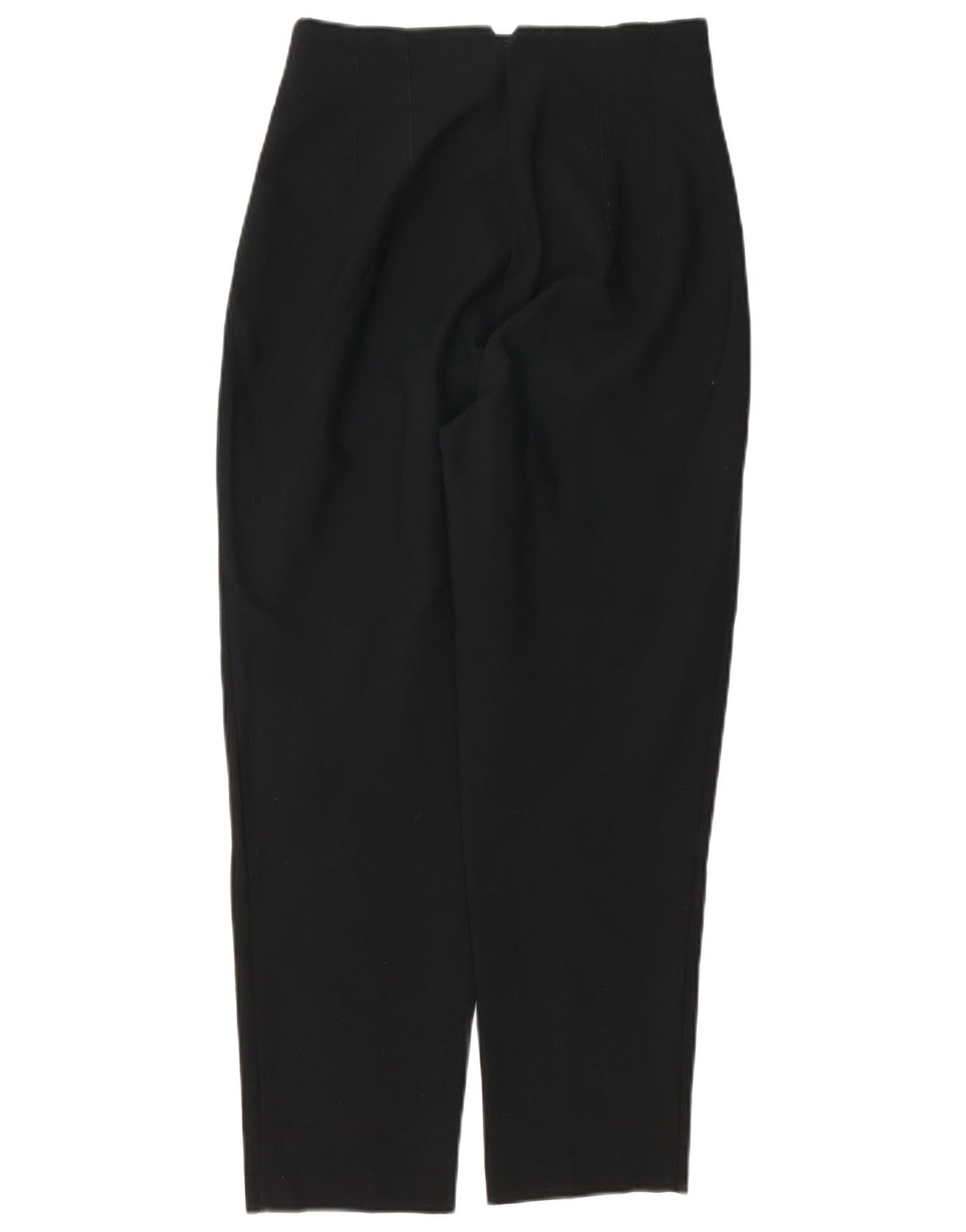Zara Calça feminina de terno cônico médio W28 L27 poliéster preto