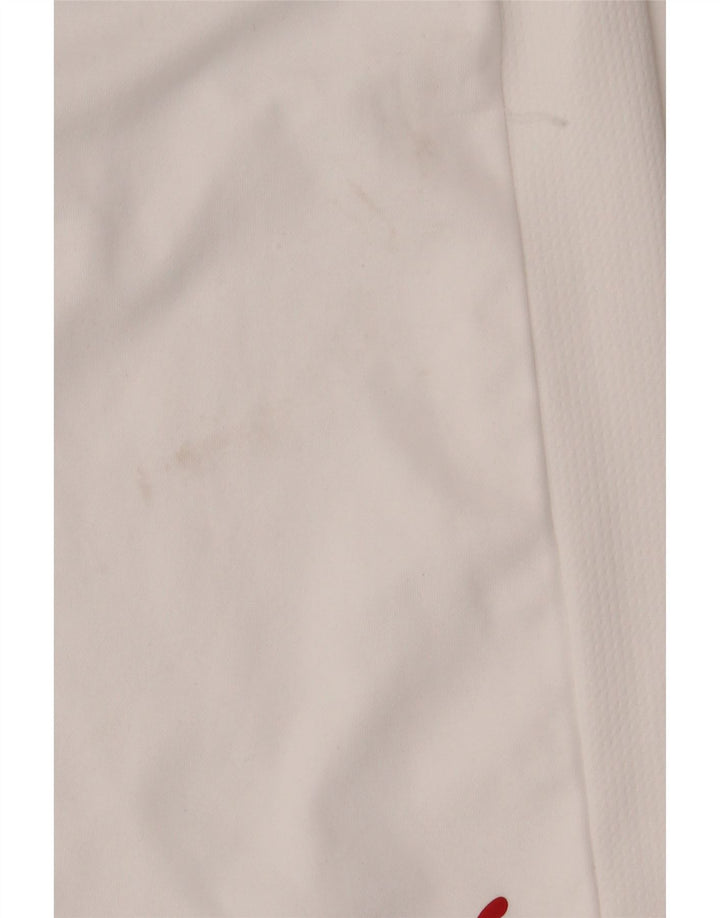 Shorts esportivos masculinos PUMA poliéster branco médio
