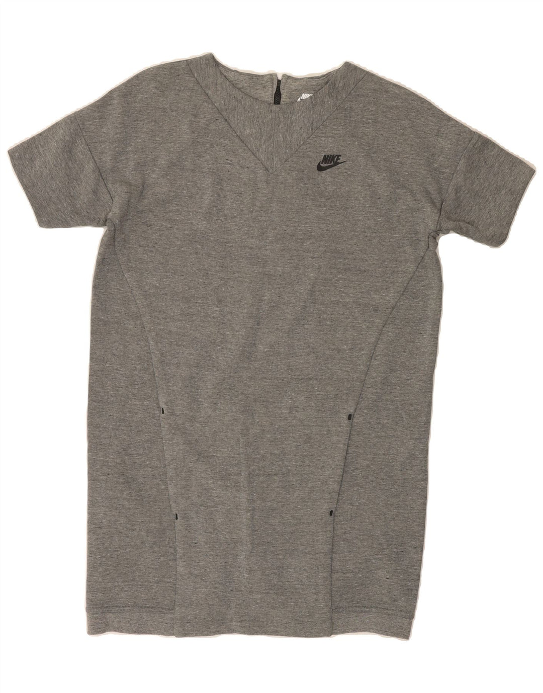 NIKE Womens Oversized T-Shirt Dress UK 10 Small Grey Cotton Vintage Nike and Second-Hand Nike from Messina Hembry 